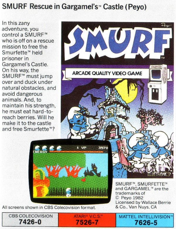 Smurf: Rescue in Gargamel's Castle : Video Games